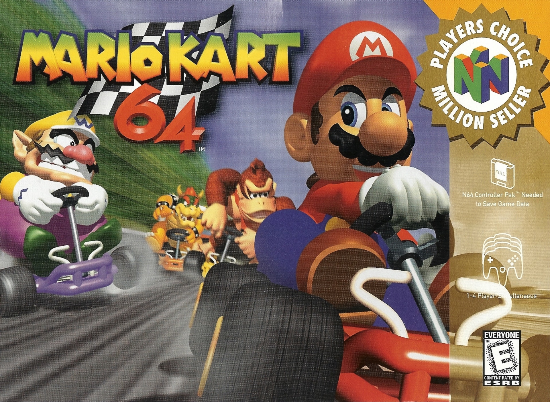 Mario Kart 64 box art
